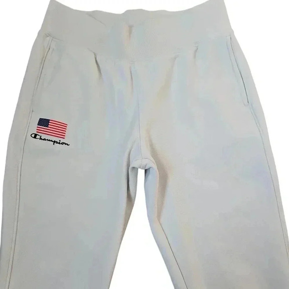 Champion Flag Reverse Weave Jogger Sweatpants Medium - Picture 5 of 16